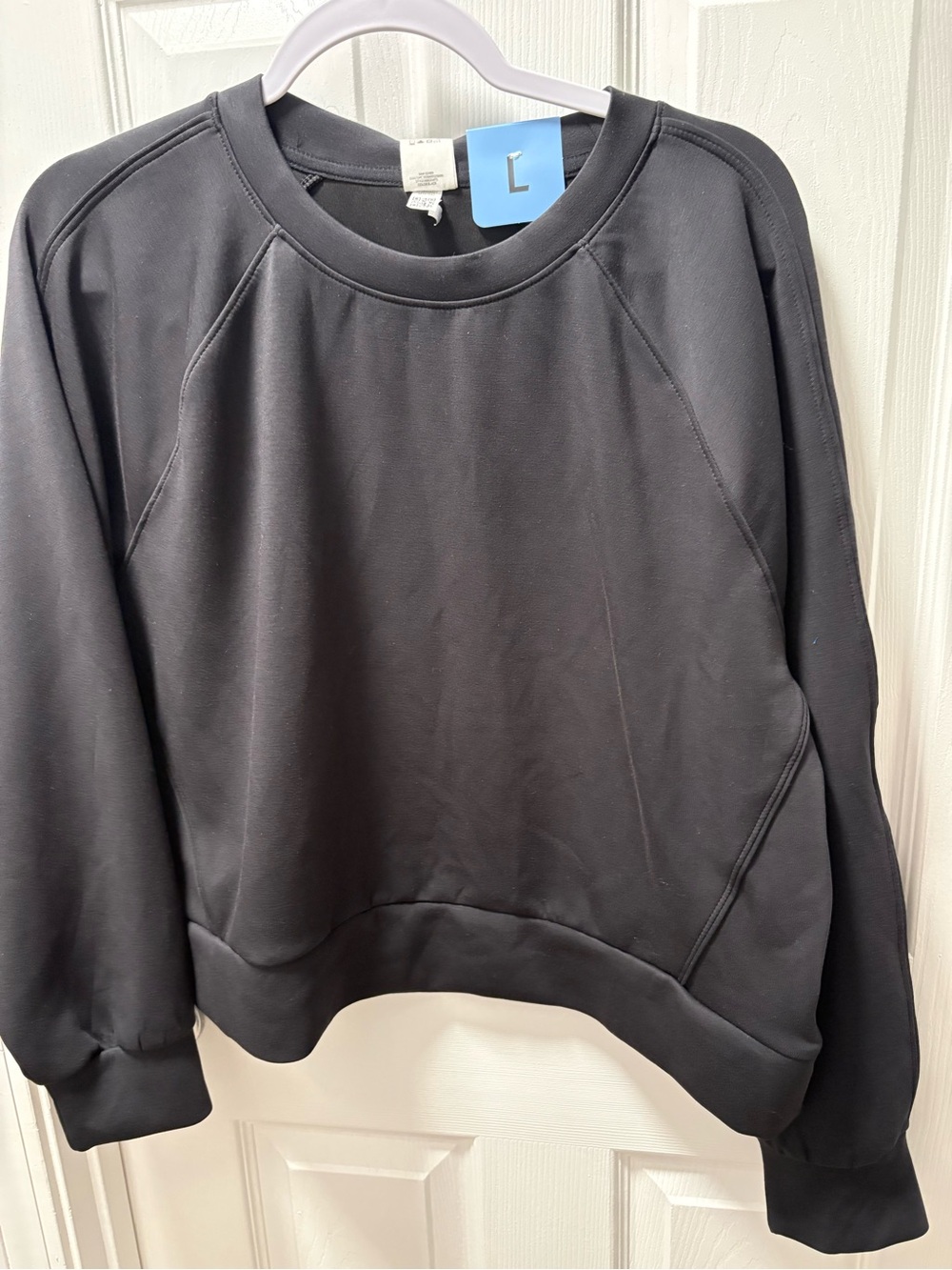Members Mark Women's Black Crewneck Sweatshirt